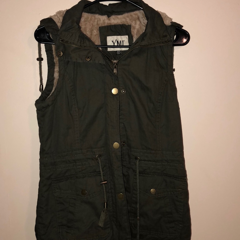 YMI faux fur vest from JCPenny 💚